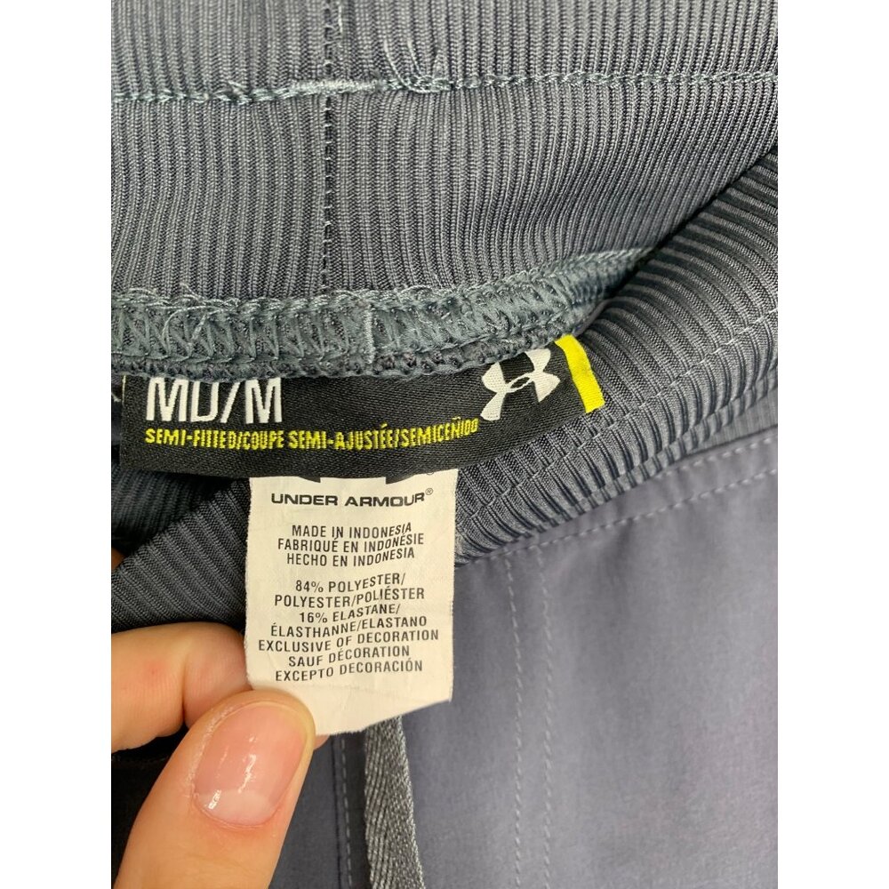 Under Armour Gray Loose Fit Adjustable Waistband Scrunched Leg Pants Size Medium - Picture 6 of 13
